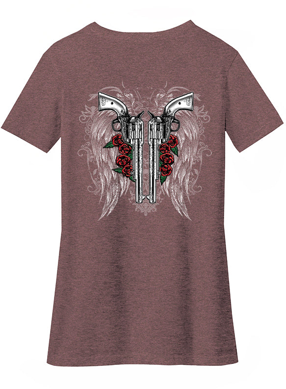 Women's Puff "Fallen Angel" V-neck
