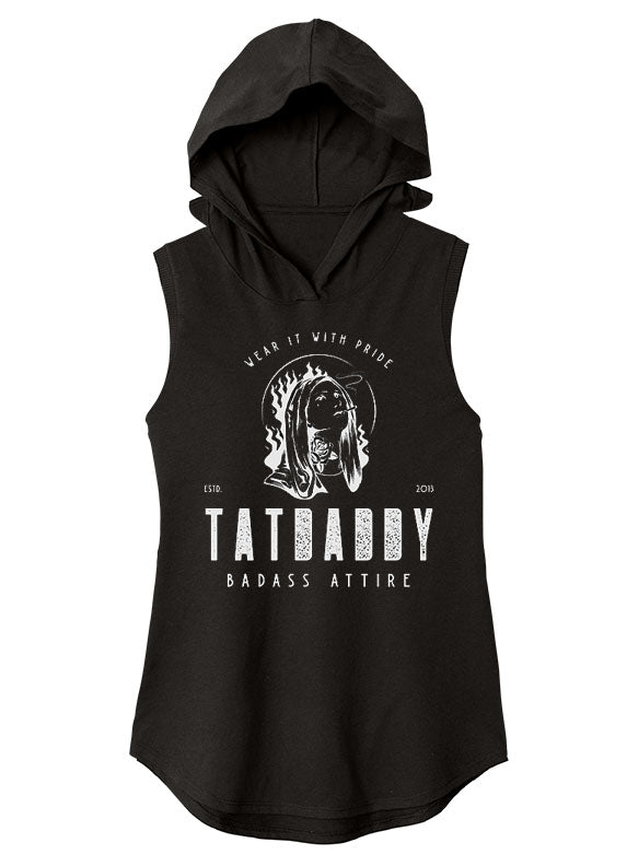 Women's "Badass" Sleeveless Hoodie