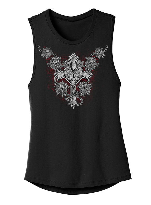 NEW "CROSS YOUR HEART" LADIES TANK - TatDaddy Clothing Co.