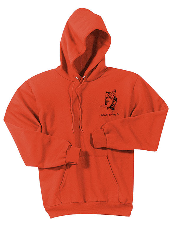TATDADDY "NO FOO" ORANGE HOODIE - TatDaddy Clothing Co.