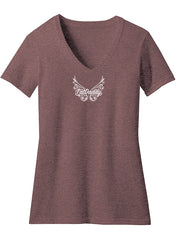 Women's  Puff "Fallen Angel" V-neck