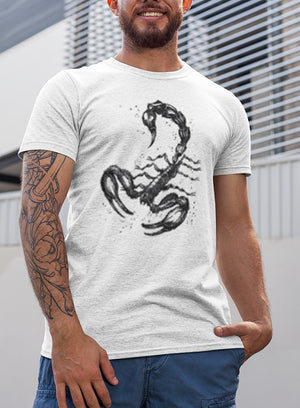 NEW "SCORPION" WHITE TRI-BLEND MEN'S TEE - TatDaddy Clothing Co. 