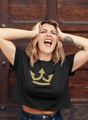 Women's "Crown " Cropped Tee