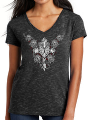 Women's "Cross Your Heart " V-Neck