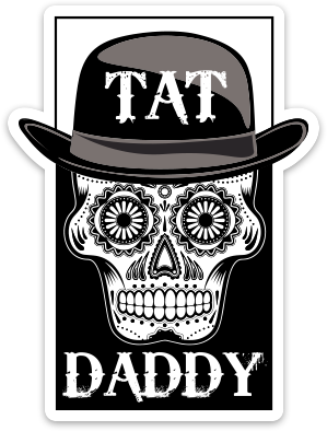 Tat Daddy "Old School Logo" Sticker - TatDaddy Clothing Co. 
