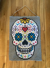 "LOCKER HOOKED" SKULL ART